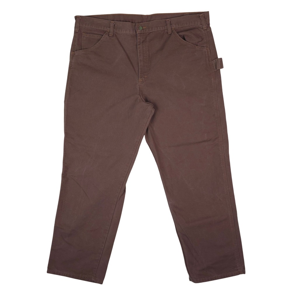 Vintage Pointer Brand Carpenter Pants Men 42x32 Brown Cotton Canvas Workwear USA
